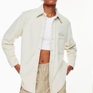 TNA cozy fleece (polar) button up